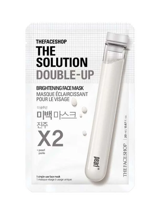 THE FACE SHOP The Solution Double-Up Brightening Face Mask(Gz)